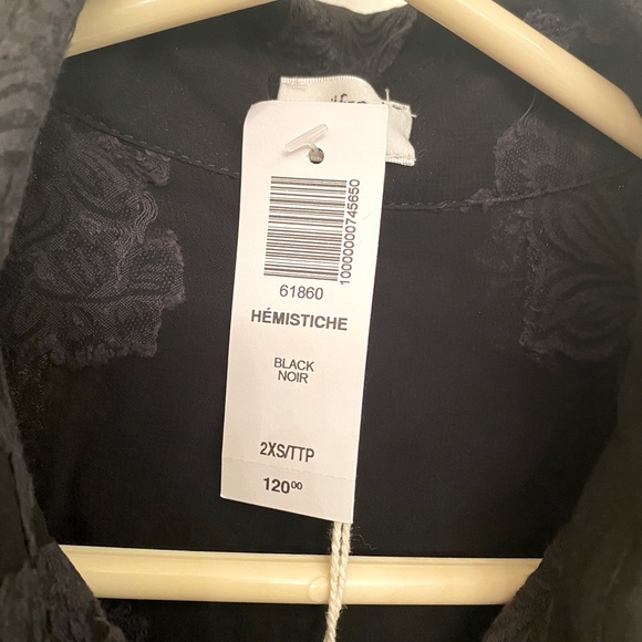 NWT Wilfred/Aritzia Blayze/Hemistiche Dress (Black, XXS) - Picture 4 of 6